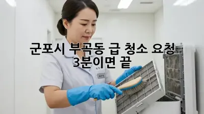 군포시 부곡동 급 청소 요청? 3분이면 끝! ✨