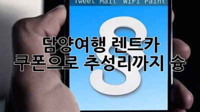 담양여행, 렌트카 쿠폰으로 추성리까지 슝! 🚗💨