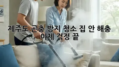 제주도 곤충 방지 청소: 집 안 해충, 이제 걱정 끝!